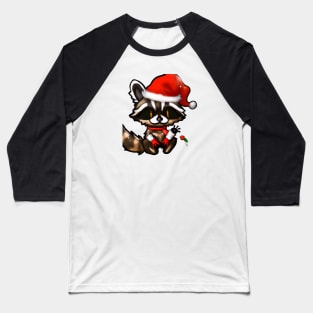 Cute Raccoon Drawing Baseball T-Shirt